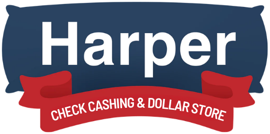 Harper Check Cashing & Dollar Store Logo